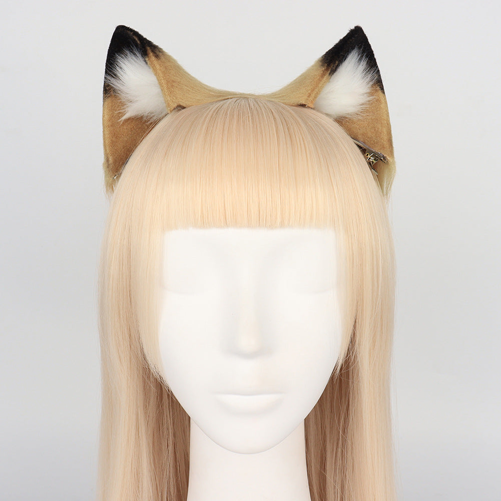 Realistic Plush Lion Ears and Tail Cosplay Set