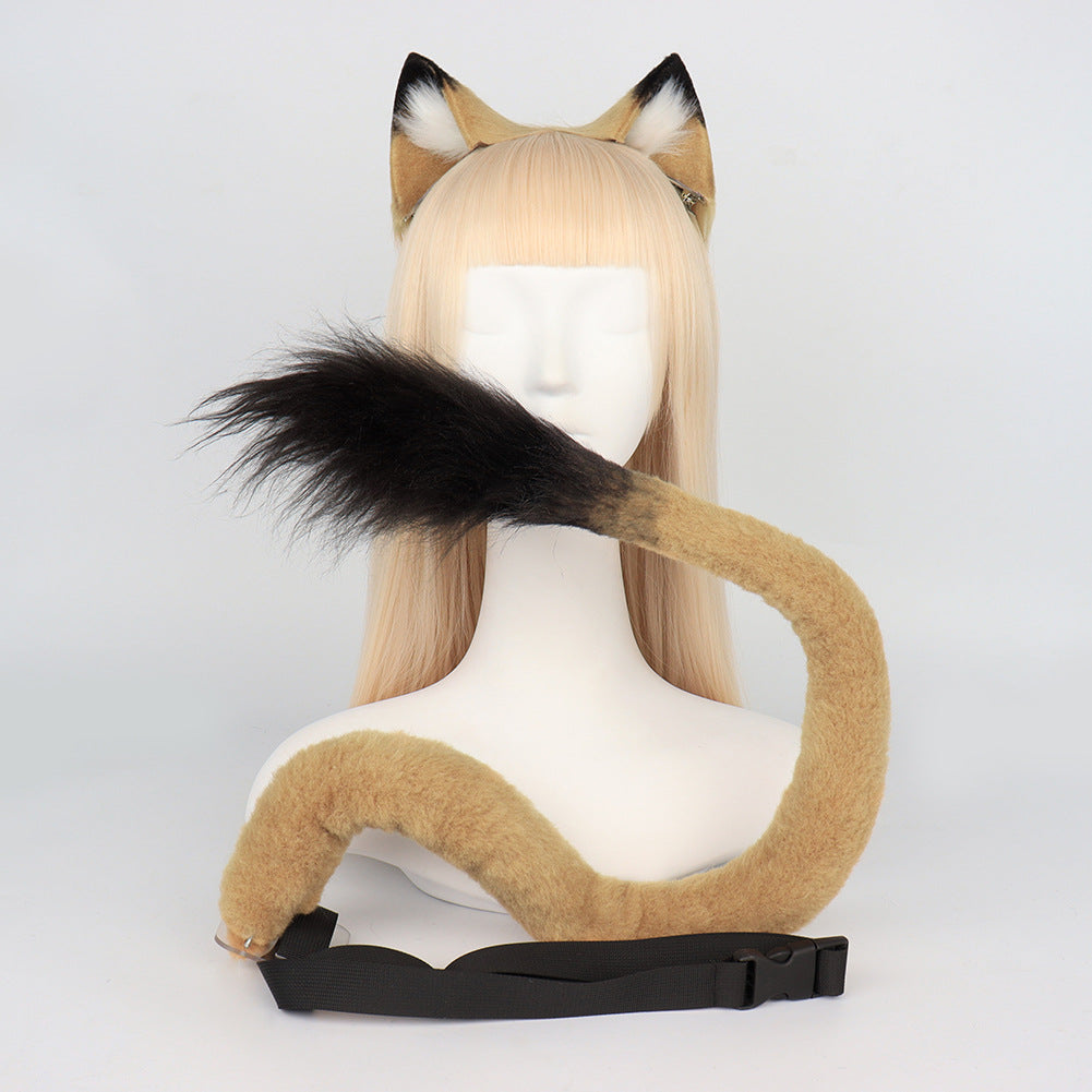 Realistic Plush Lion Ears and Tail Cosplay Set