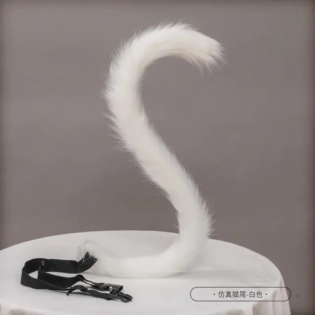 Conjunto de accesorios para Therians con orejas y cola de gato