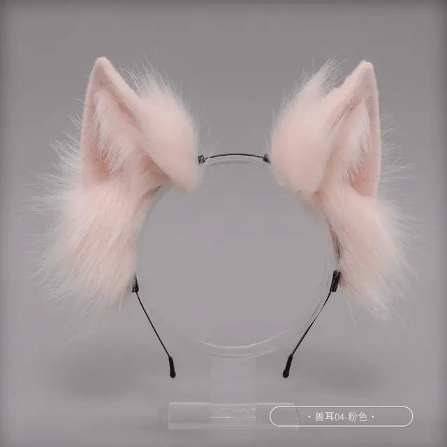 Conjunto de accesorios para Therians con orejas y cola de gato