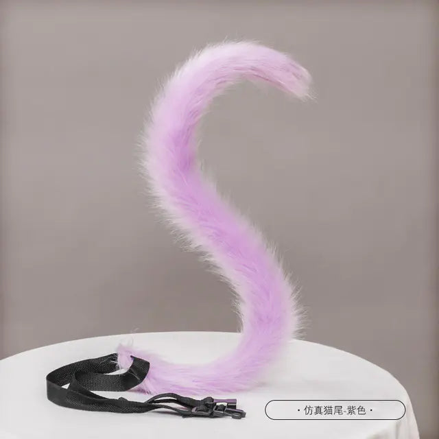 Conjunto de accesorios para Therians con orejas y cola de gato