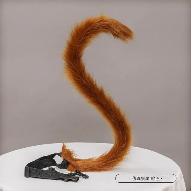 Conjunto de accesorios para Therians con orejas y cola de gato