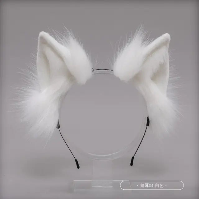 Conjunto de accesorios para Therians con orejas y cola de gato