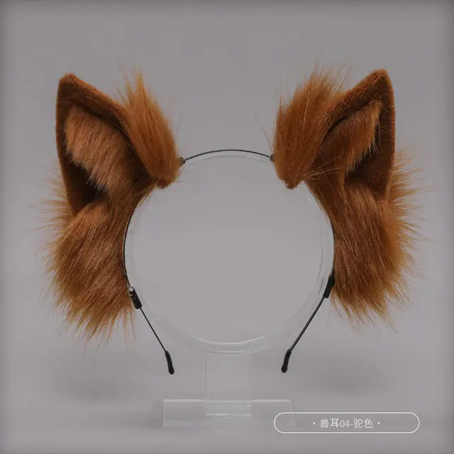 Conjunto de accesorios para Therians con orejas y cola de gato