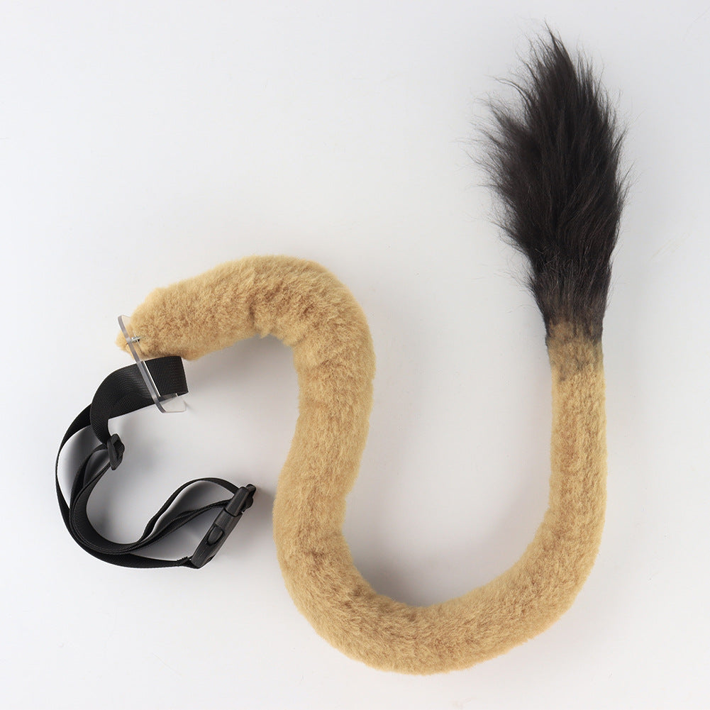 Realistic Plush Lion Ears and Tail Cosplay Set