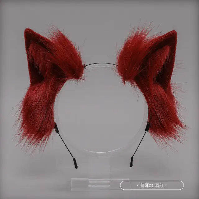 Conjunto de accesorios para Therians con orejas y cola de gato