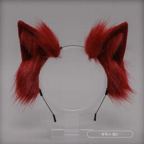 Conjunto de accesorios para Therians con orejas y cola de gato